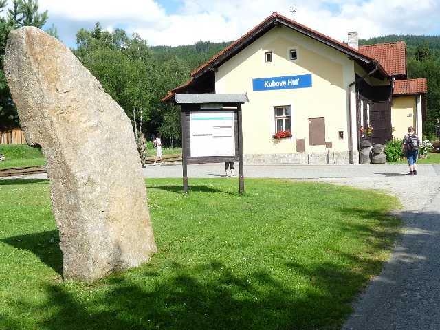 Kubova Huť - nádraží cestou zpět